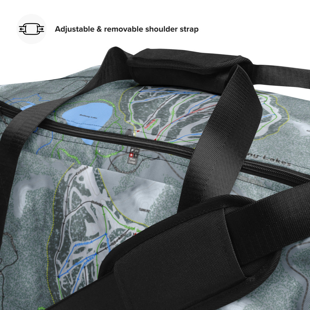 Anthony Lakes, Oregon Ski Trail Map Duffle Bag - Powderaddicts