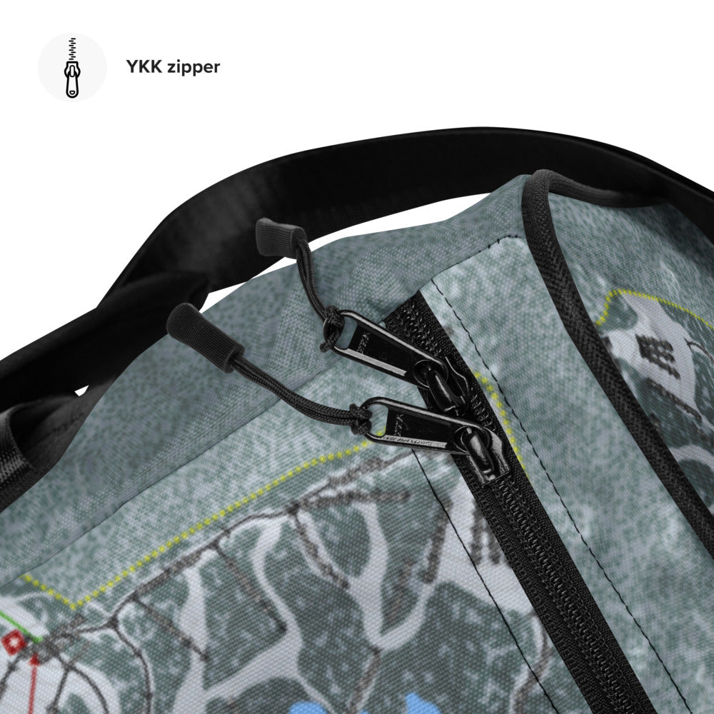 Mt Hood Skibowl, Oregon Ski Trail Map Duffle Bag - Powderaddicts