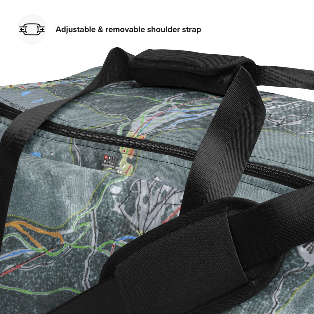 Mt Hood Skibowl, Oregon Ski Trail Map Duffle Bag - Powderaddicts