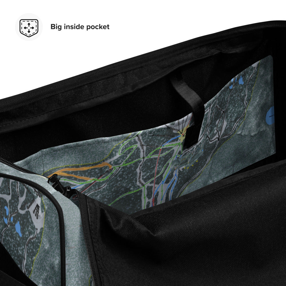 Mt Hood Skibowl, Oregon Ski Trail Map Duffle Bag - Powderaddicts