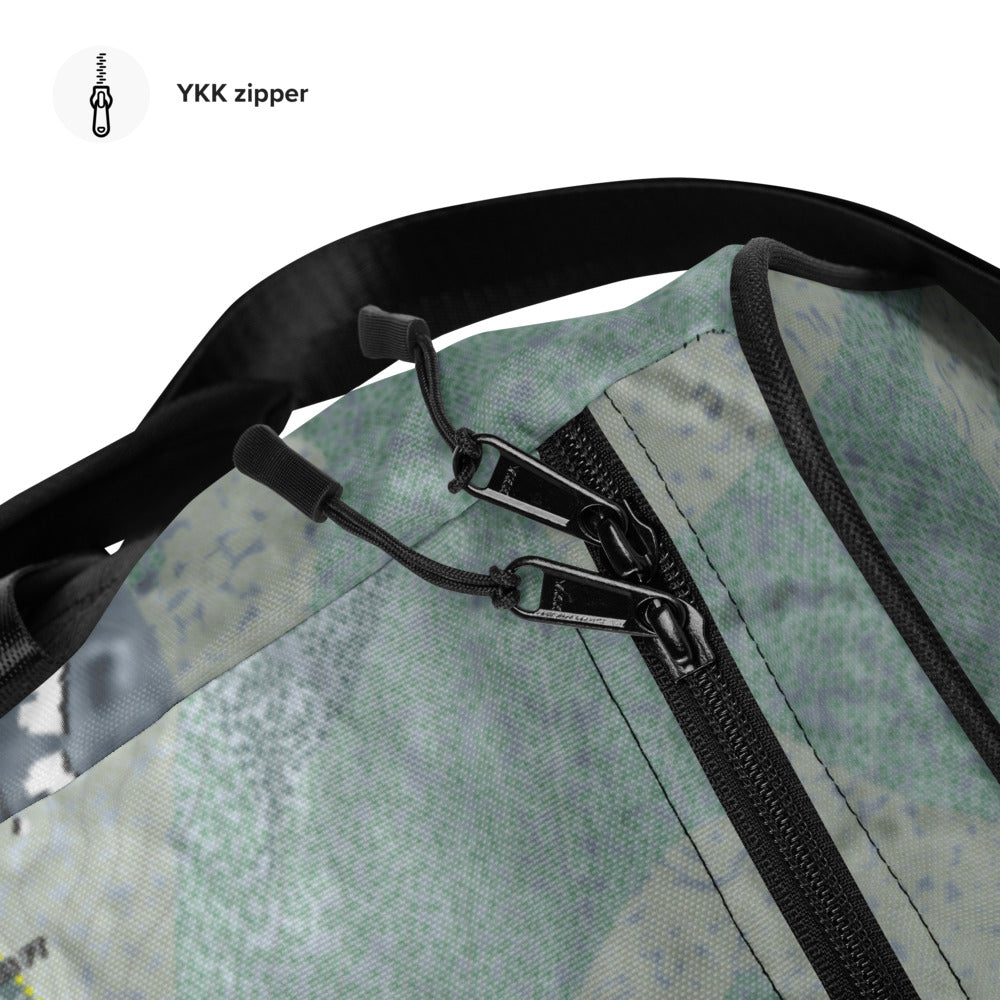 Bousquet, Massachusetts Ski Trail Map Duffle Bag - Powderaddicts