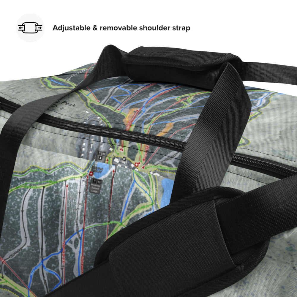 Jiminy Peak, Massachusetts Ski Trail Map Duffle Bag - Powderaddicts