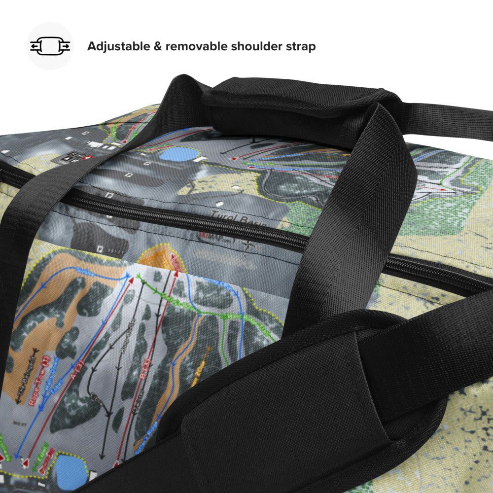 Tyrol Basin, Wisconsin Ski Trail Map Duffle Bag - Powderaddicts