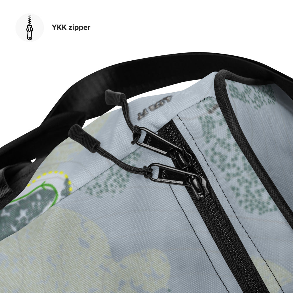Bald Mountain, Idaho Ski Trail Map Duffle Bag - Powderaddicts