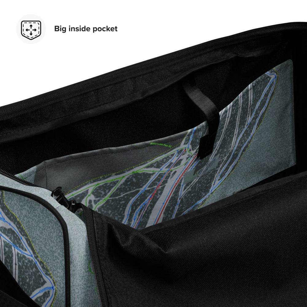 Willamette Pass, Oregon Ski Trail Map Duffle Bag - Powderaddicts