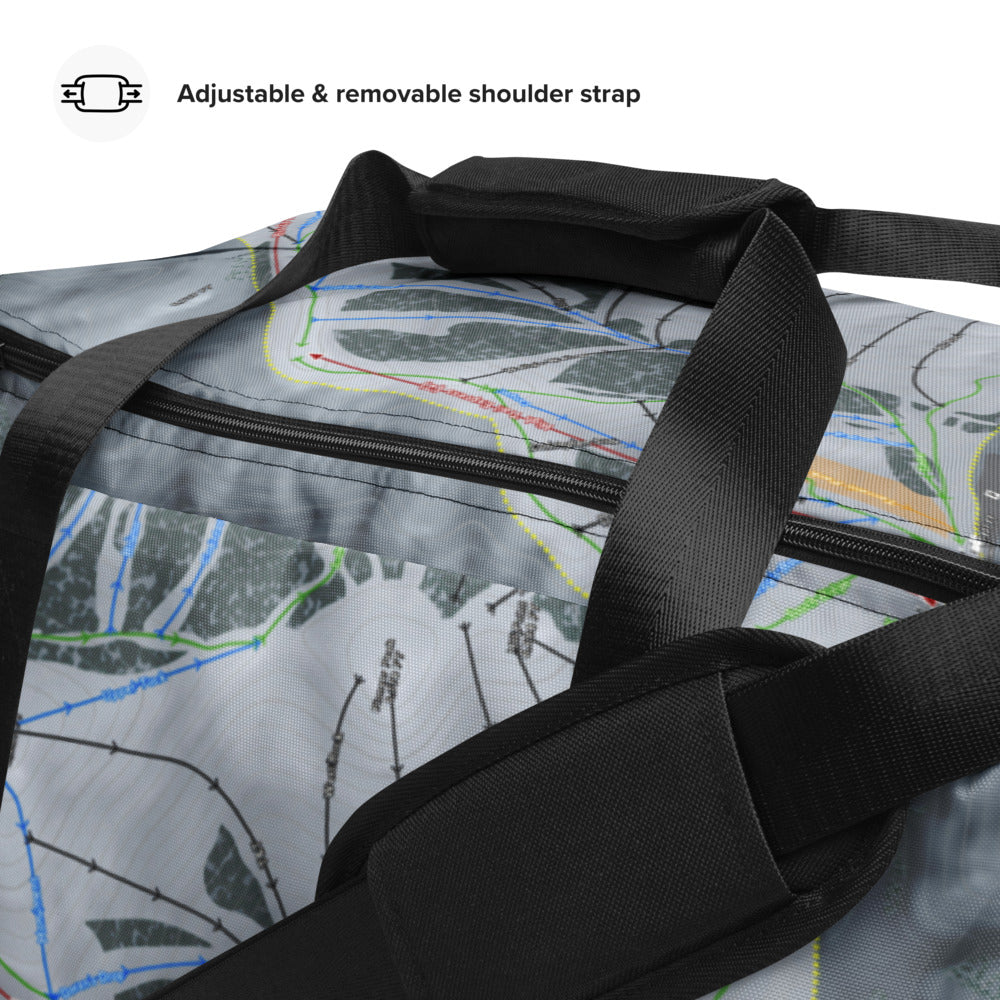 Soldier Mountain, Idaho Ski Trail Map Duffle Bag - Powderaddicts