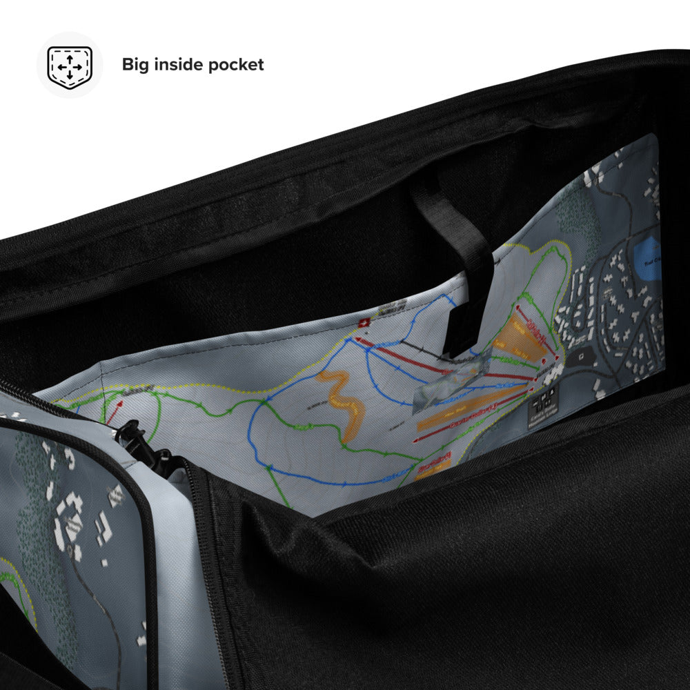 Sun Valley Dollar Mtn, Idaho Ski Trail Map Duffle Bag - Powderaddicts