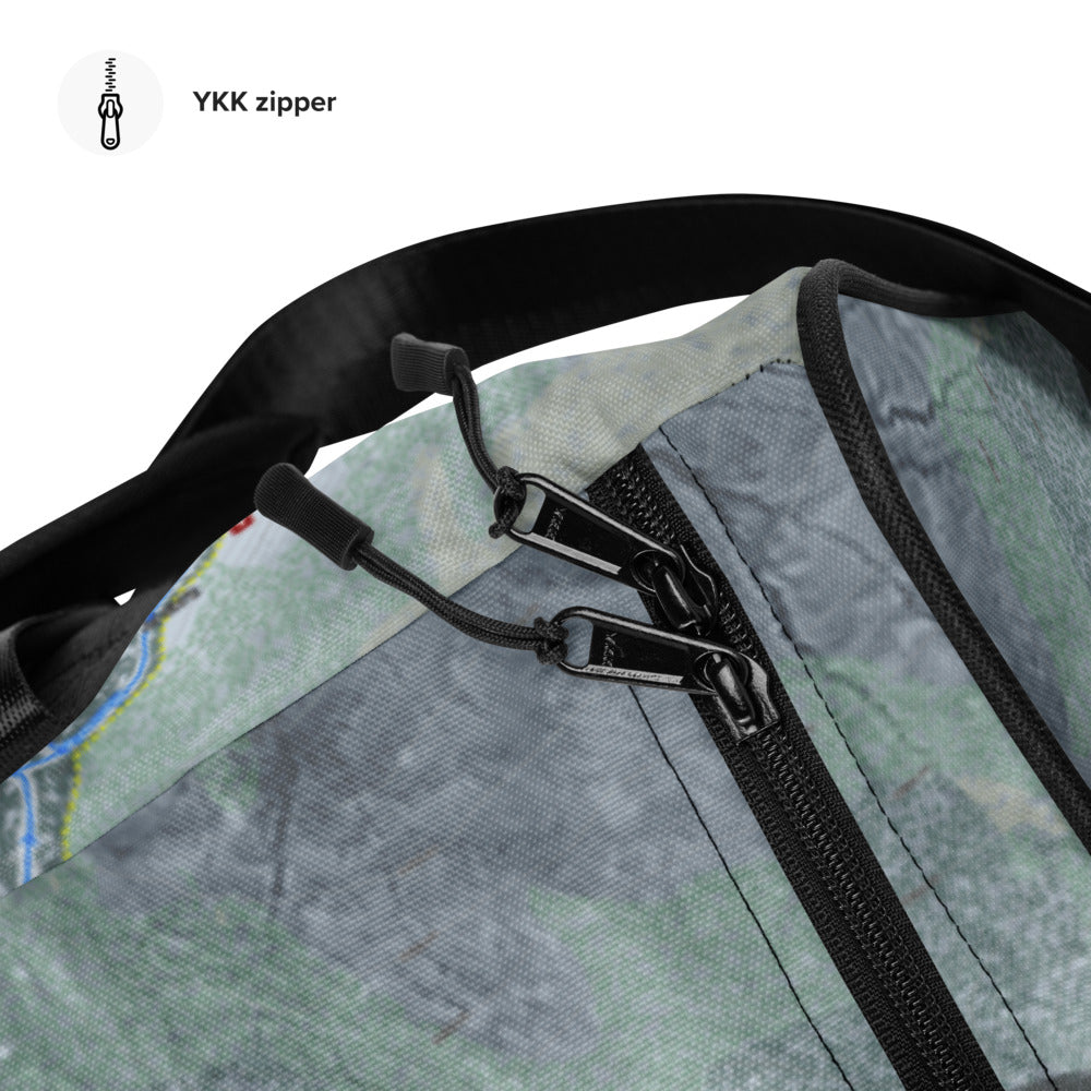 Jay Peak, Vermont Ski Trail Map Duffle Bag - Powderaddicts