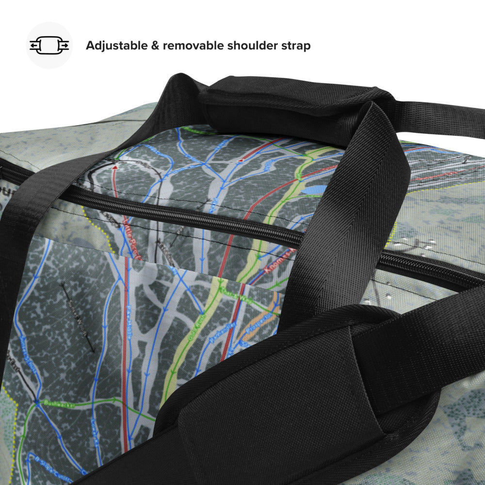 Pico Mountain, Vermont Ski Trail Map Duffle Bag - Powderaddicts
