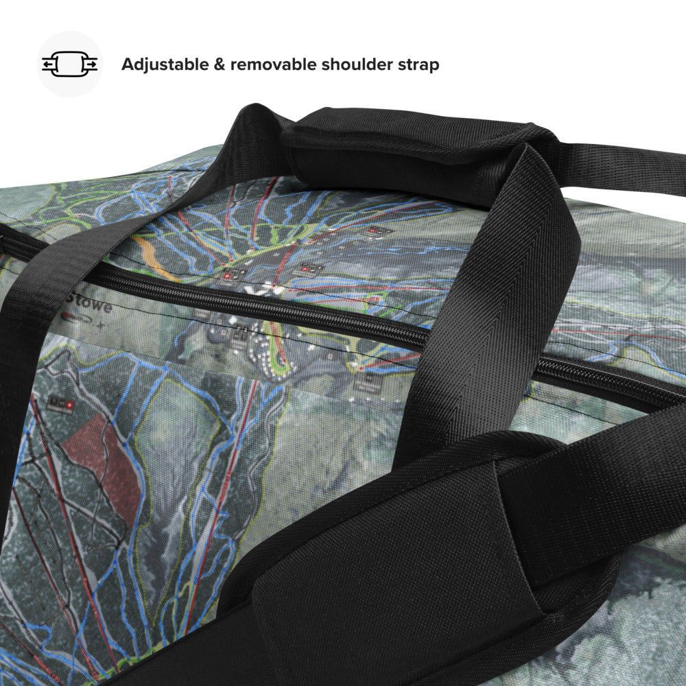 Stowe, Vermont Ski Trail Map Duffle Bag - Powderaddicts