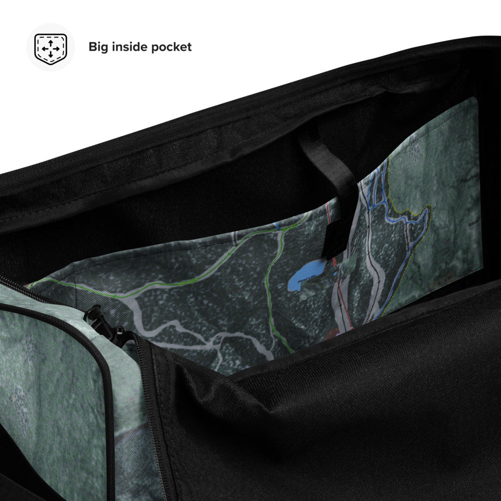 Middle Bury Snow Bowl, Vermont Ski Trail Map Duffle Bag - Powderaddicts