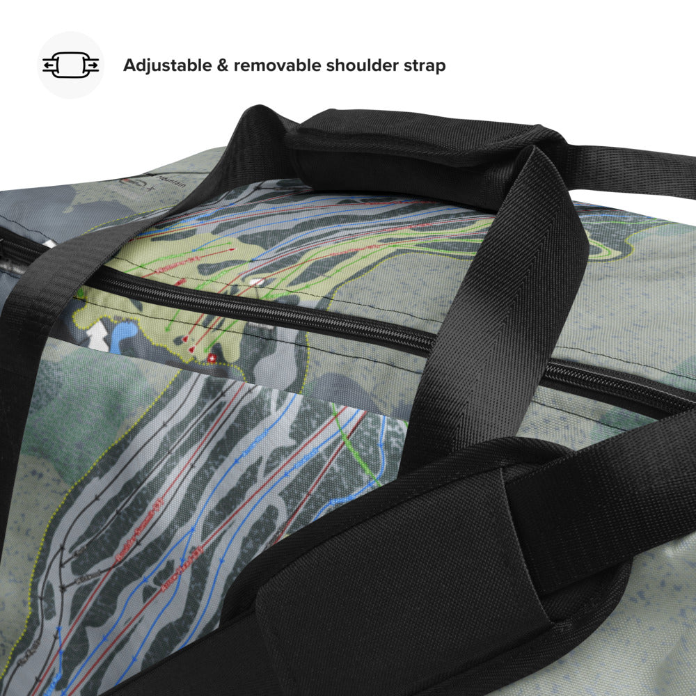 Mohawk Mountain, Connecticut Ski Trail Map Duffle Bag - Powderaddicts