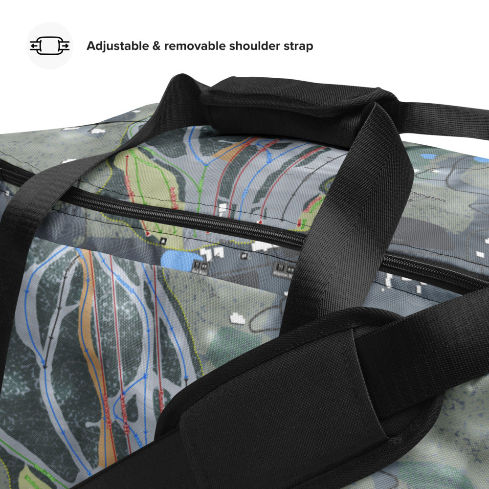 Mount Southington, Connecticut Ski Trail Map Duffle Bag - Powderaddicts