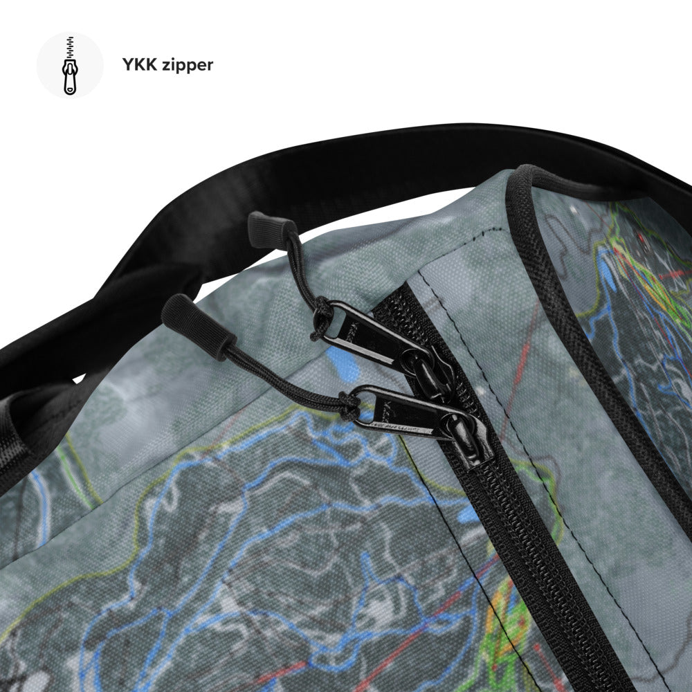 Big Sky Combo, Montana Ski Trail Map Duffle Bag - Powderaddicts