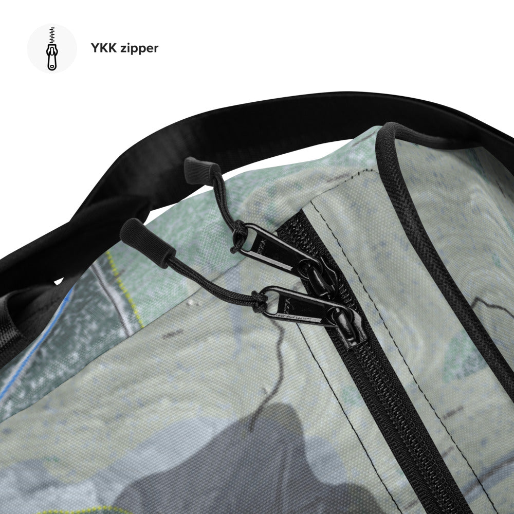 Belleayre, New York Ski Trail Map Duffle Bag - Powderaddicts