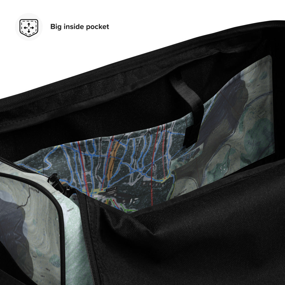 Belleayre, New York Ski Trail Map Duffle Bag - Powderaddicts