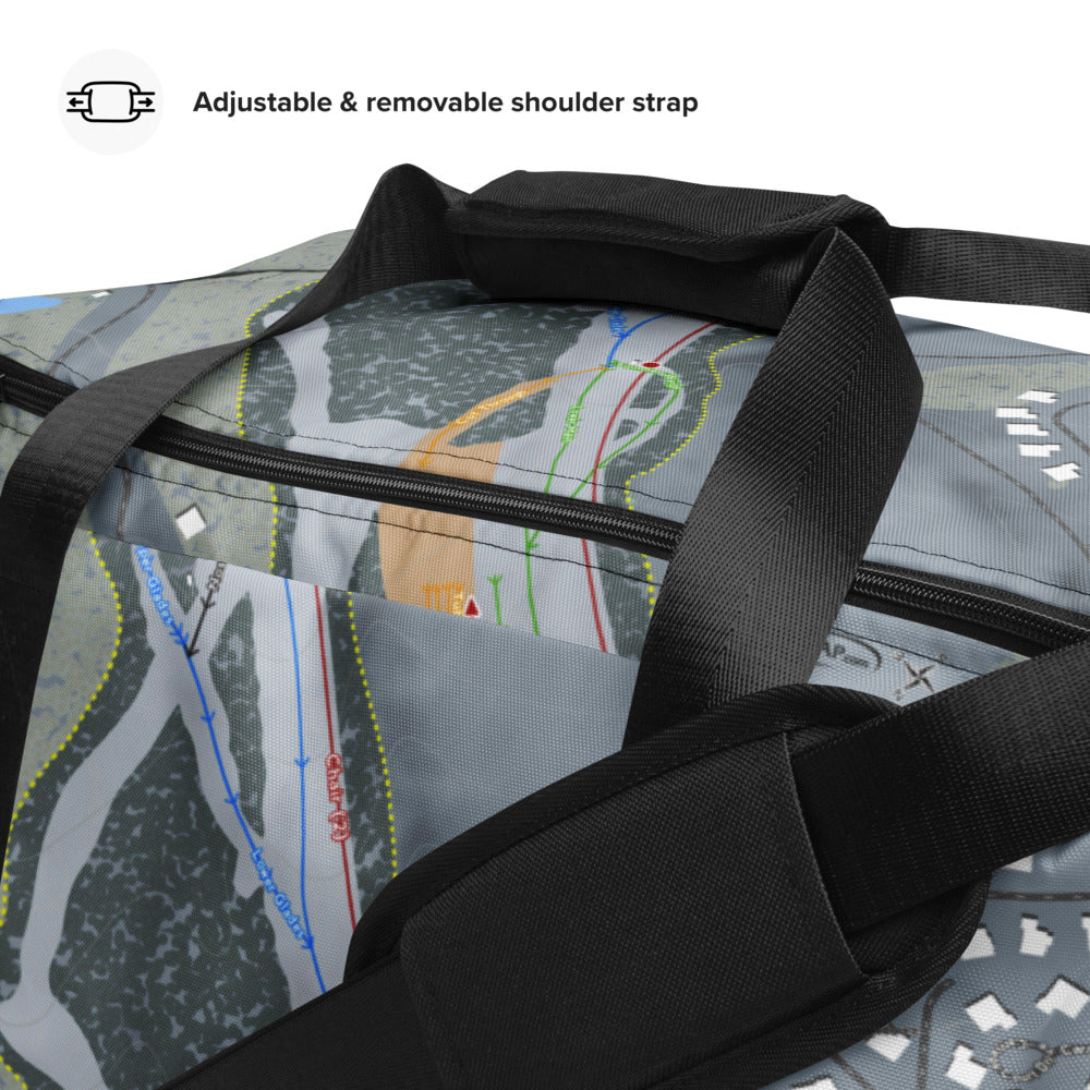 The Homestead, Virginia Ski Trail Map Duffle Bag - Powderaddicts