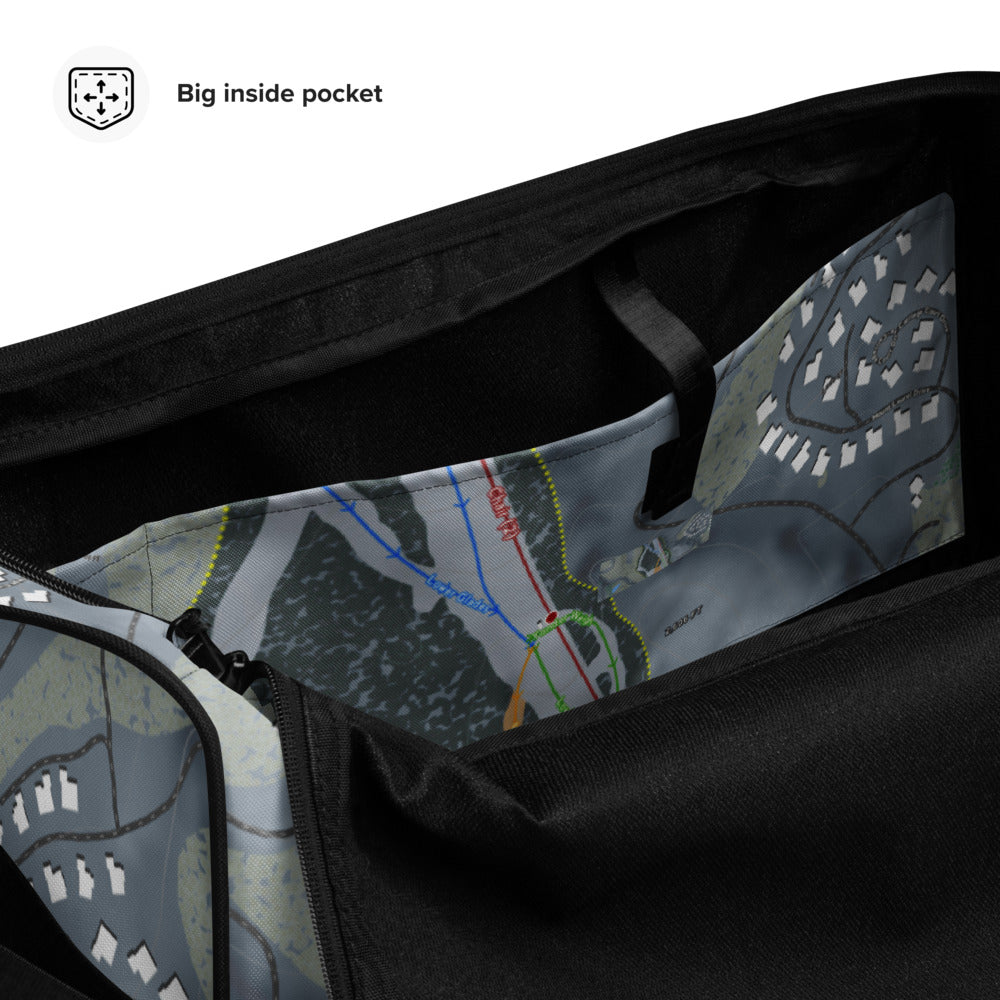 The Homestead, Virginia Ski Trail Map Duffle Bag - Powderaddicts