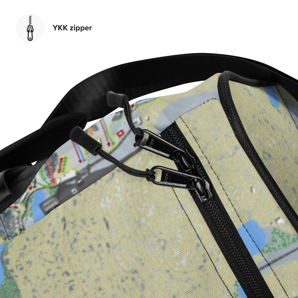 Big Snow, Michigan Ski Trail Map Duffle Bag - Powderaddicts