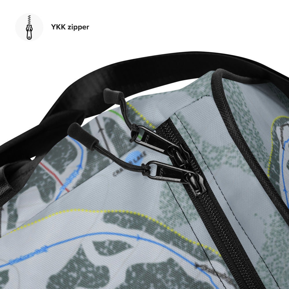 Boreal Mountain, California Ski Trail Map Duffle Bag - Powderaddicts