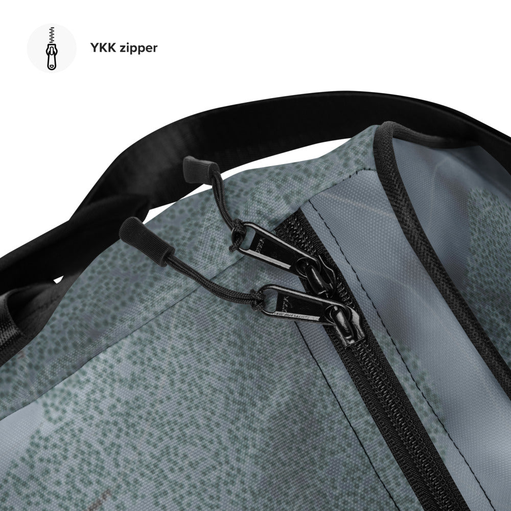 Cedar Pass, California Ski Trail Map Duffle Bag - Powderaddicts
