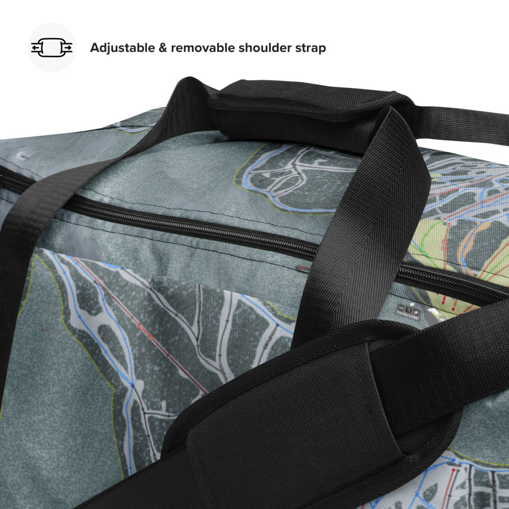 Dodge Ridge, California Ski Trail Map Duffle Bag - Powderaddicts
