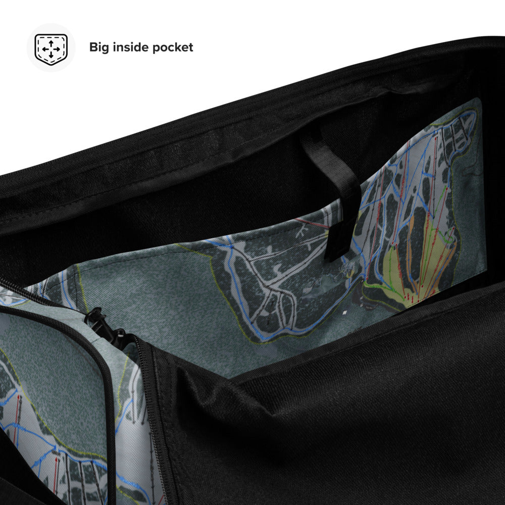 Dodge Ridge, California Ski Trail Map Duffle Bag - Powderaddicts