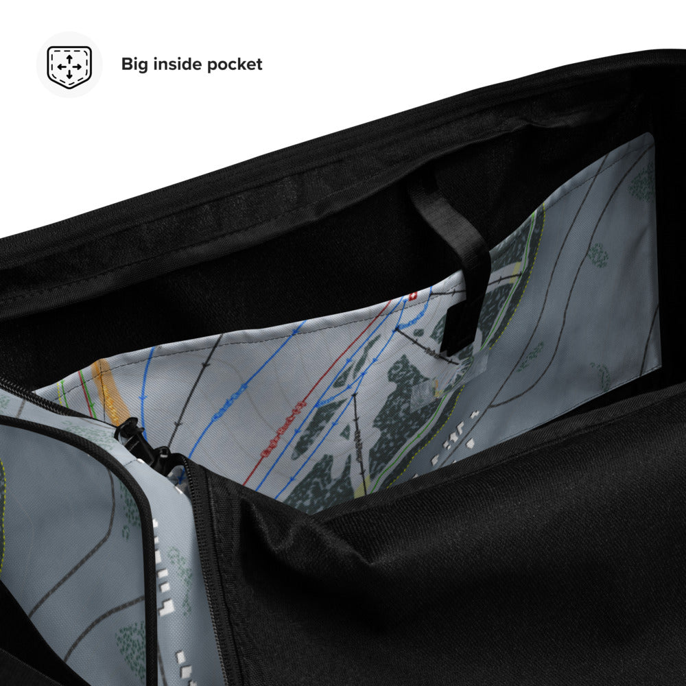 Tahoe Donner, California Ski Trail Map Duffle Bag - Powderaddicts