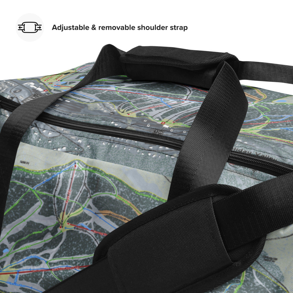 Holiday Valley, New York Ski Trail Map Duffle Bag - Powderaddicts