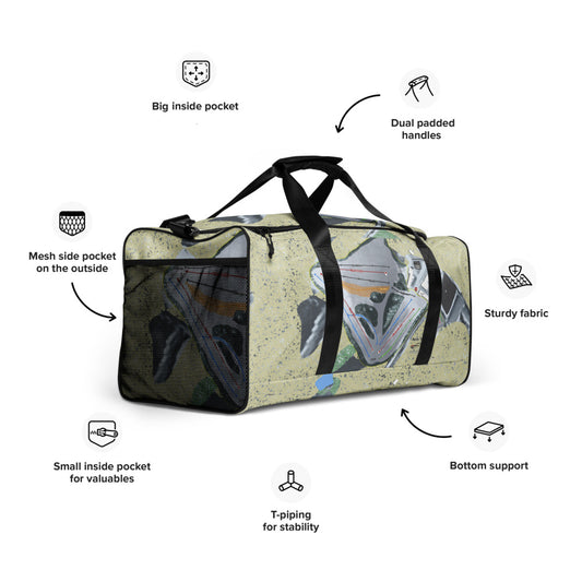 Swiss Valley, Michigan Ski Trail Map Duffle Bag - Powderaddicts