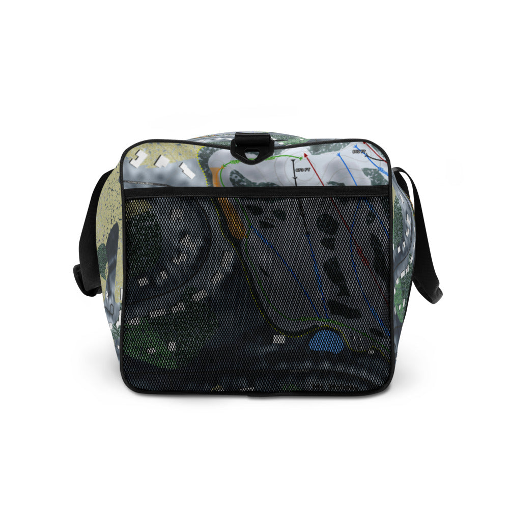 Mt Holiday, Michigan Ski Trail Map Duffle Bag - Powderaddicts