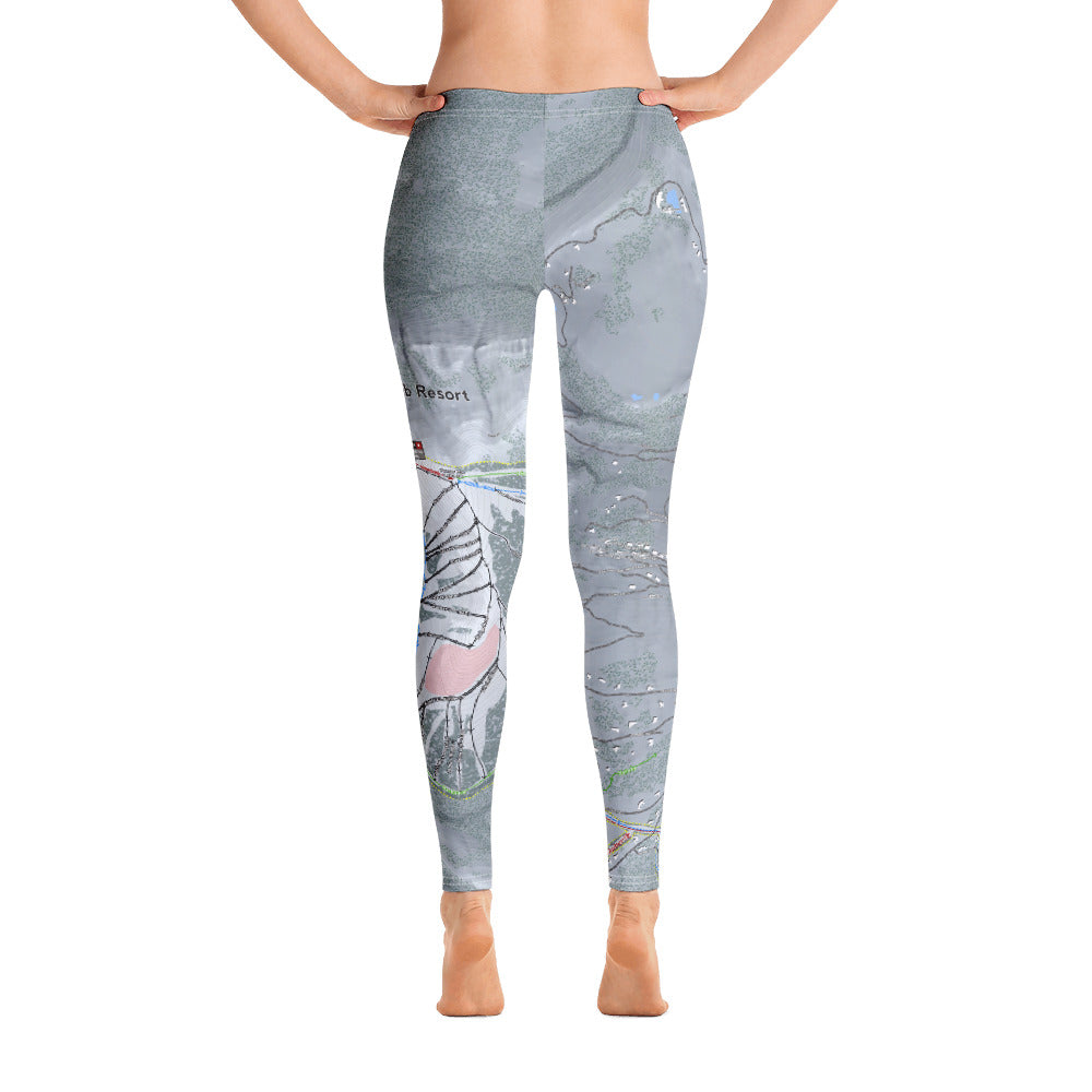 Yellowstone Club, Montana Ski Trail Map - Women's Base Layer Bottoms - Powderaddicts