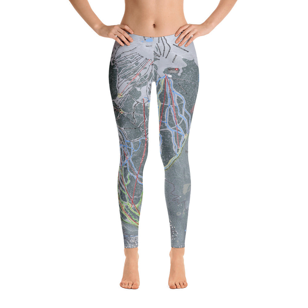 Breckenridge, Colorado Ski Trail Map - Women's Base Layer Bottoms - Powderaddicts