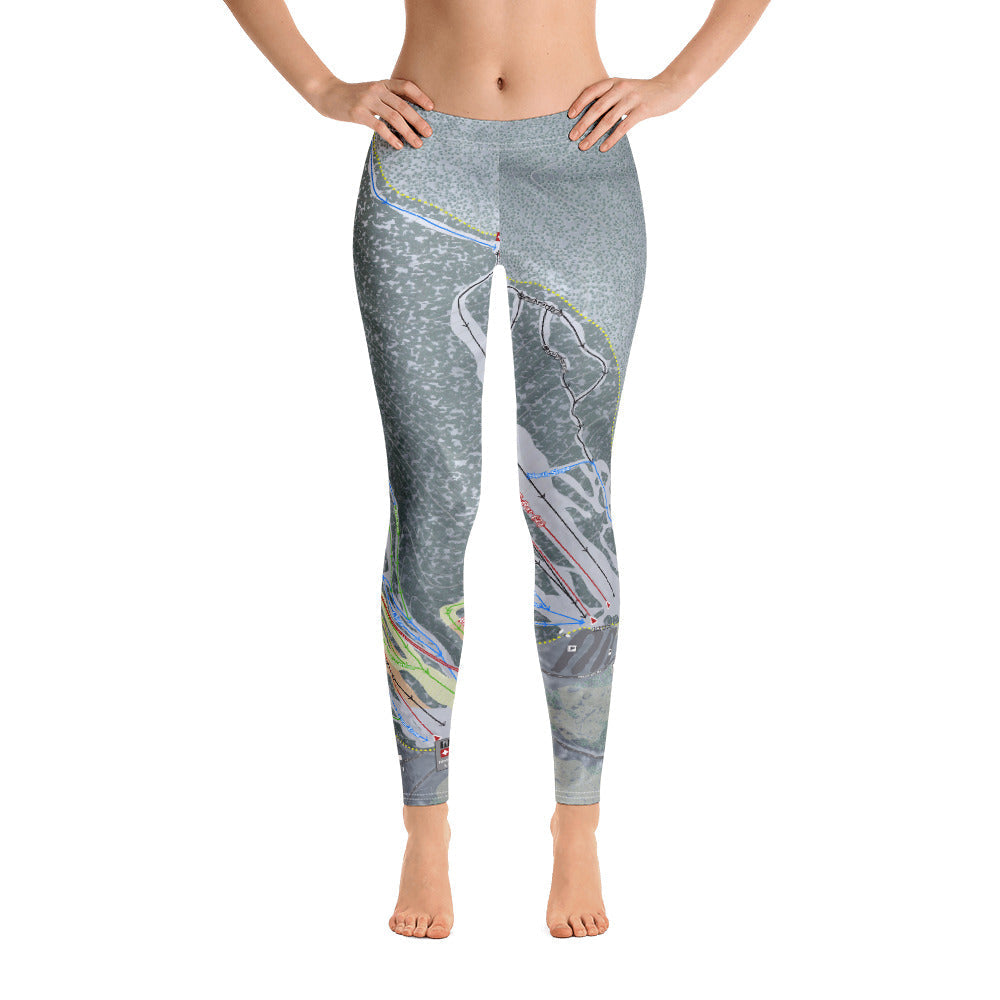 Cannon Mountain, New Hampshire Ski Trail Map - Women's Base Layer Bottoms - Powderaddicts