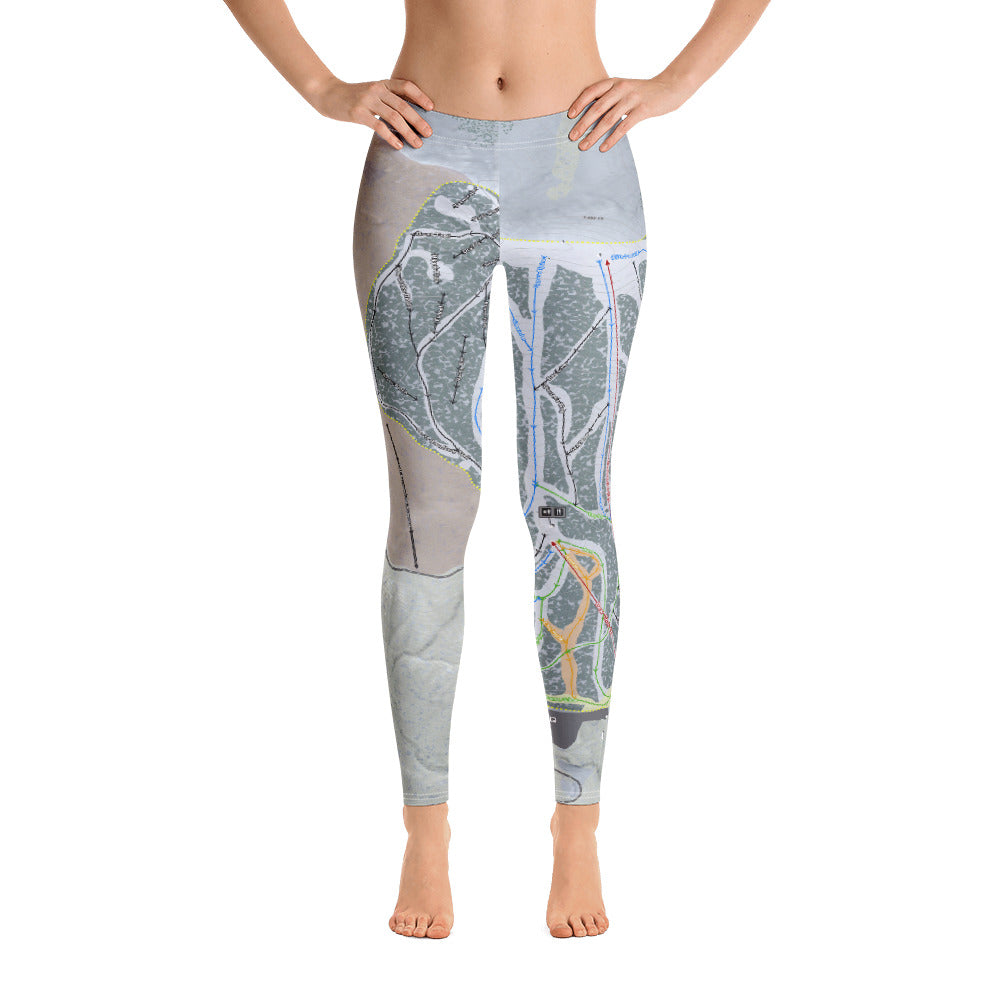 Brundage, Idaho Ski Trail Map - Women's Base Layer Bottoms - Powderaddicts
