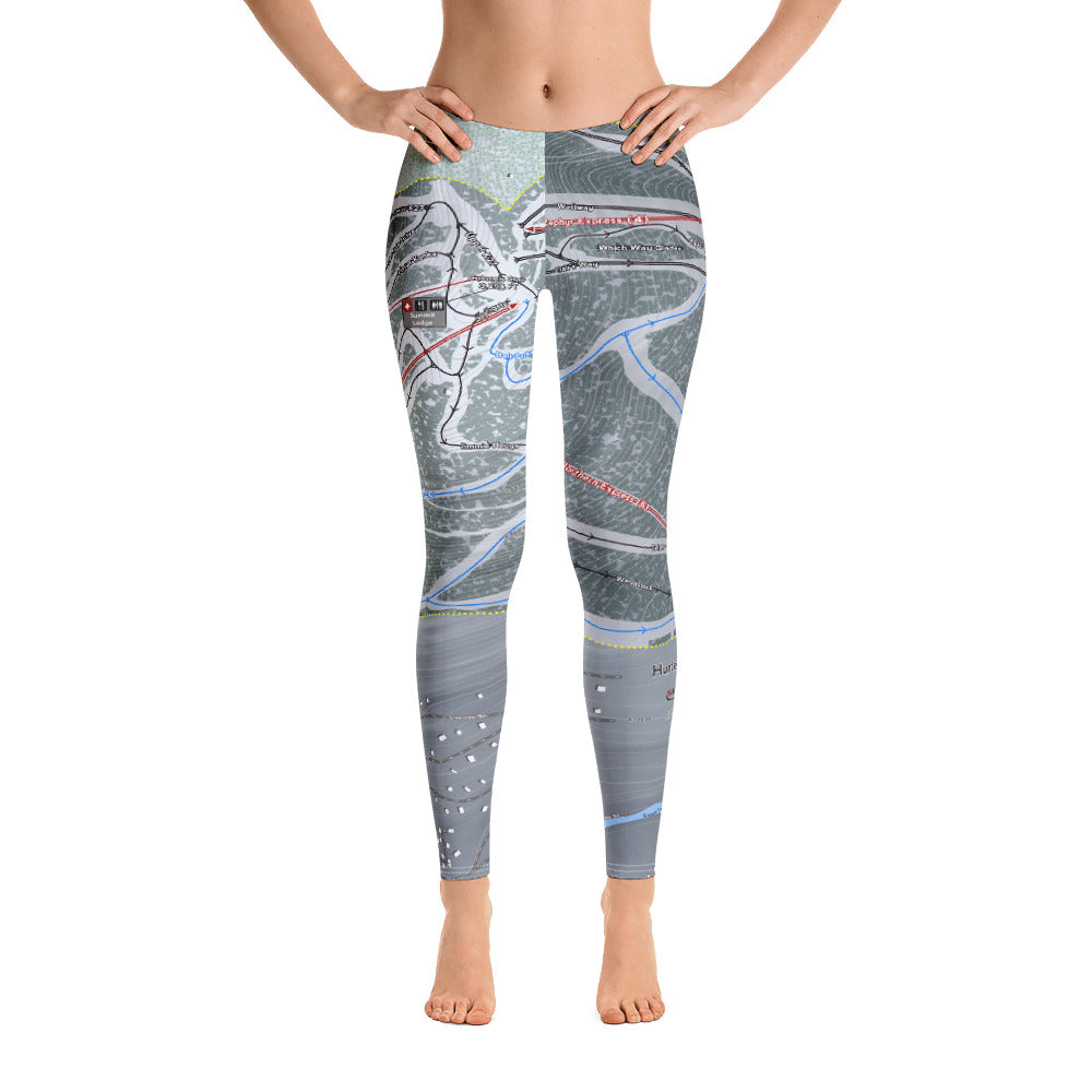 Hunter Mountain, New York Ski Trail Map - Women's Base Layer Bottoms - Powderaddicts
