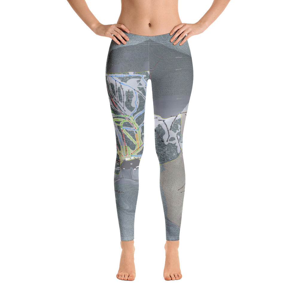 Monarch Mountain, Colorado Ski Trail Map - Women's Base Layer Bottoms - Powderaddicts
