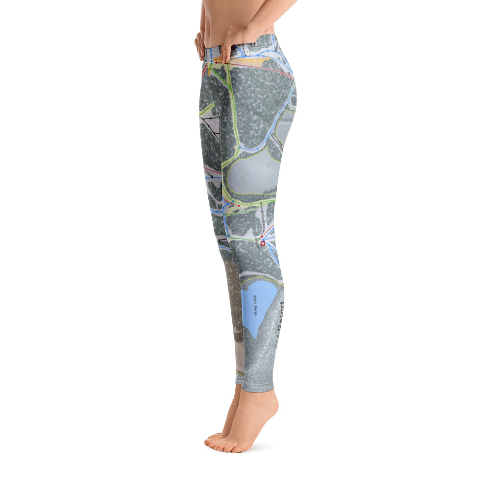 Homewood Resort, California Ski Trail Map - Women's Base Layer Bottoms - Powderaddicts