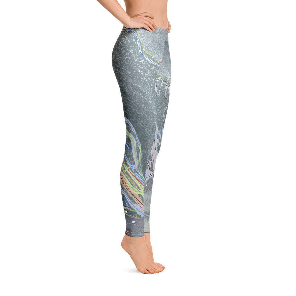 Cannon Mountain, New Hampshire Ski Trail Map - Women's Base Layer Bottoms - Powderaddicts