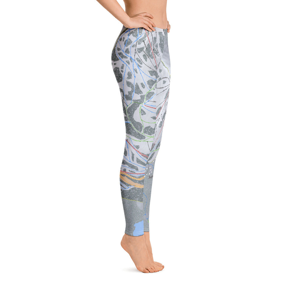 Sugar Bowl, California Ski Trail Map - Women's Base Layer Bottoms - Powderaddicts