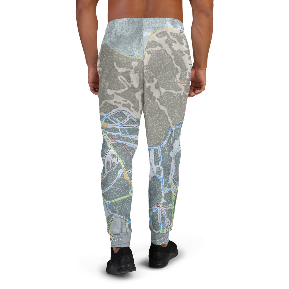 Homewood Resort, California Ski Trail Map Men's Mid-Layer - Powderaddicts