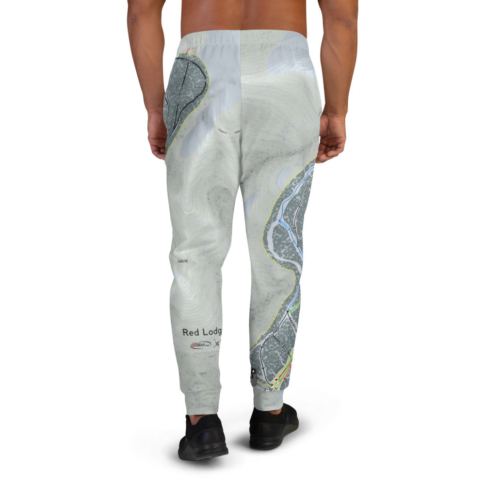 Red Lodge, Montana Ski Trail Map Men's Mid-Layer - Powderaddicts