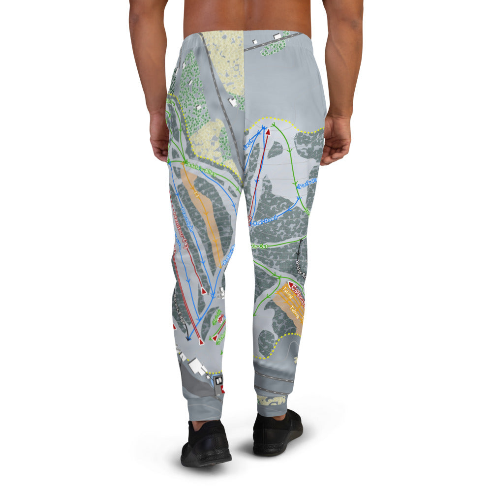 Cascade Mountain, Wisconsin Ski Trail Map Men's Mid-Layer - Powderaddicts