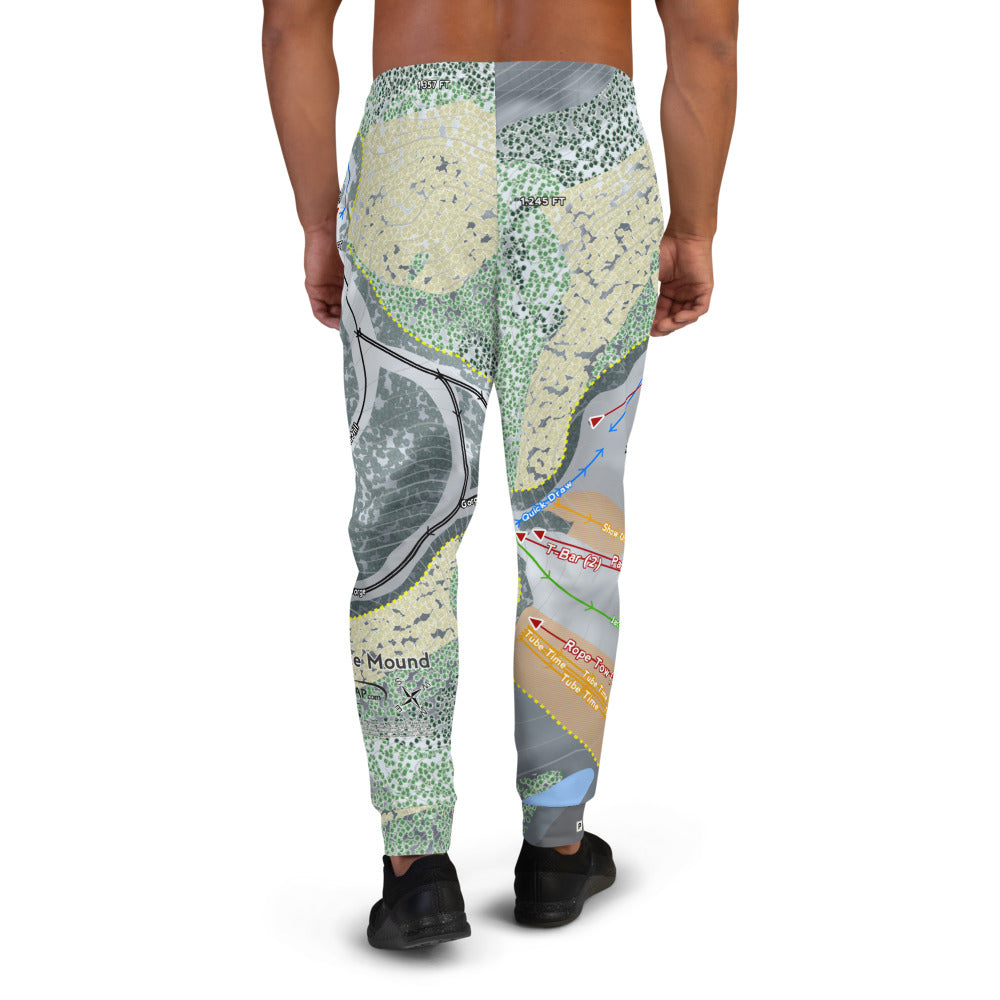 Bruce Mound, Wisconsin Ski Trail Map Men's Mid-Layer - Powderaddicts