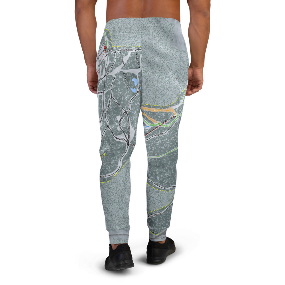 Mt. Hood Ski Bowl, Oregon Ski Trail Map Men's Mid-Layer - Powderaddicts