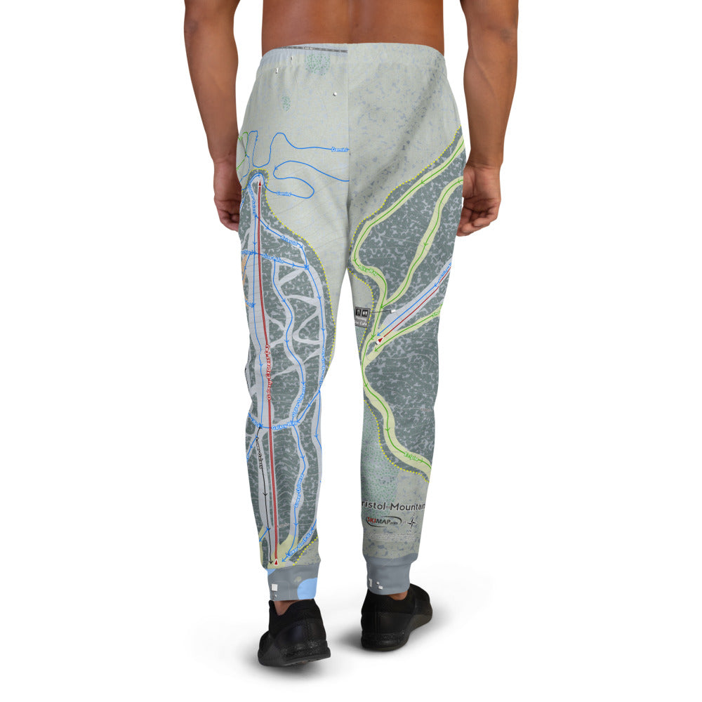 Bristol Mountain, New York Ski Trail Map Men's Mid-Layer - Powderaddicts