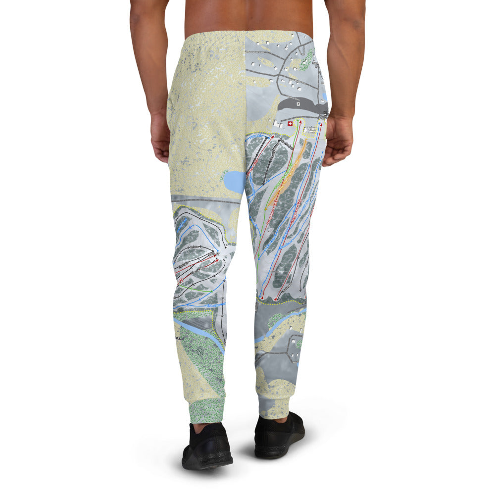 Big Snow, Michigan Ski Trail Map Men's Mid-Layer - Powderaddicts