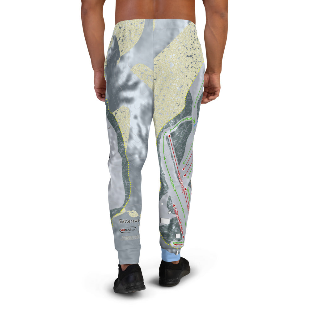 Bittersweet, Michigan Ski Trail Map Men's Mid-Layer - Powderaddicts