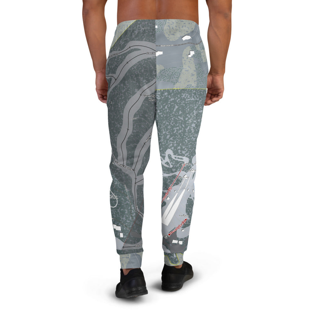 Utah Olympic Park, Utah Ski Trail Map Men's Mid-Layer - Powderaddicts