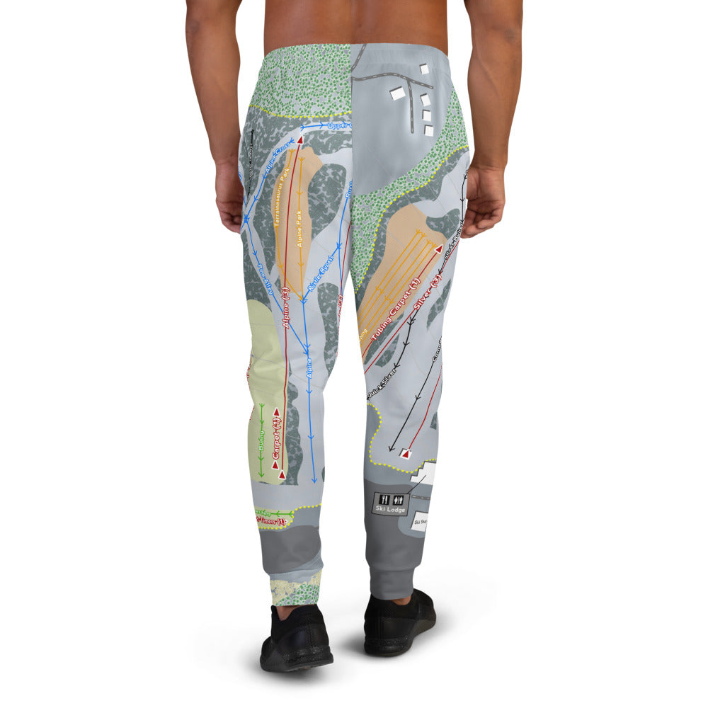 Snow Trails, Ohio Ski Trail Map Men's Mid-Layer - Powderaddicts